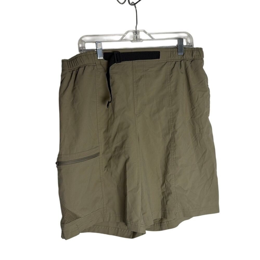 Columbia Men Khaki Beige Cargo Shorts Size L Large 36